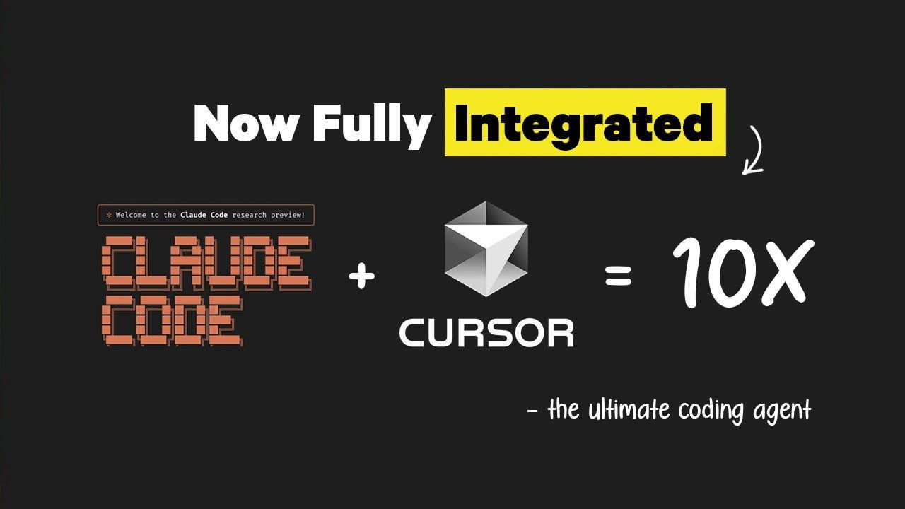 Miniature de la vidéo: How to Integrate Claude Code 4 With Cursor (Their Largest Update Yet)